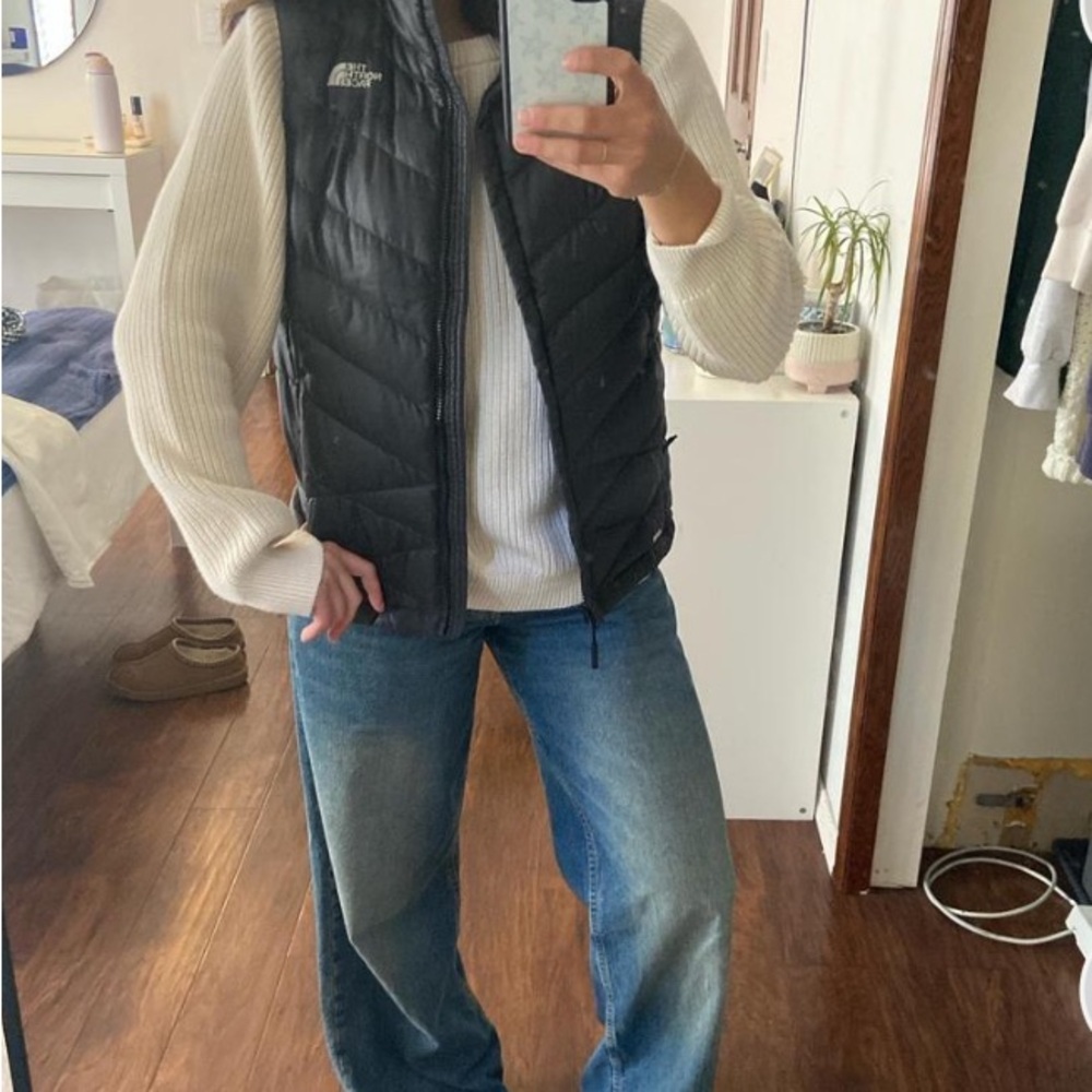 The North Face Black Puffer Vest
